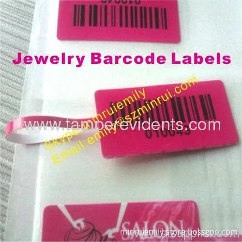 Custom Barcode Jewelry Labels,spacing Adhesive Jewelry Labels With Sequence Numbers